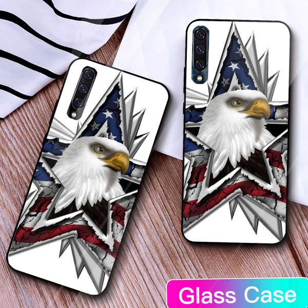 Eagle Tempered Glass Phone Case for Samsung Galaxy A50