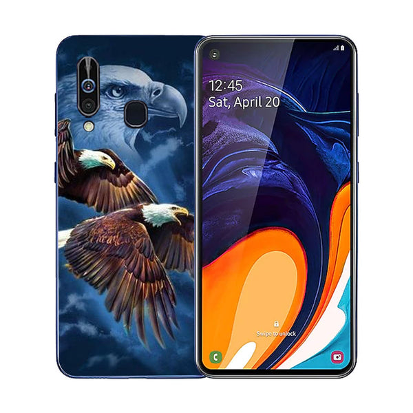 Eagle Tempered Glass Phone Case for Samsung Galaxy A60