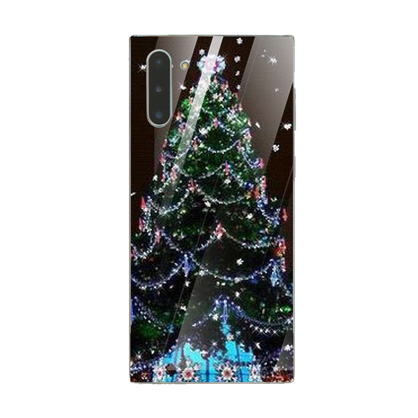 Merry Chrismas Tempered Glass Phone Case for Samsung Galaxy Note 10