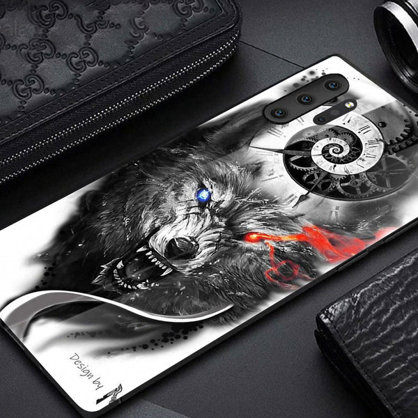 Wolf Eyes Tempered Glass Phone Case for Samsung Galaxy Note 10 Plus