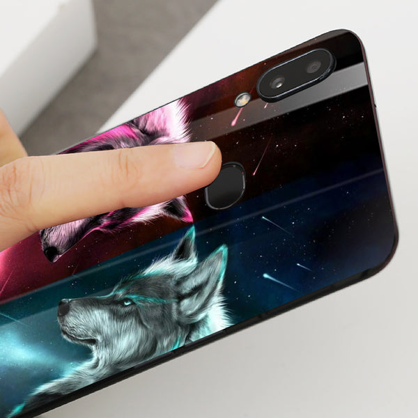 Wolf Eyes Tempered Glass Phone Case for Samsung Galaxy A10S