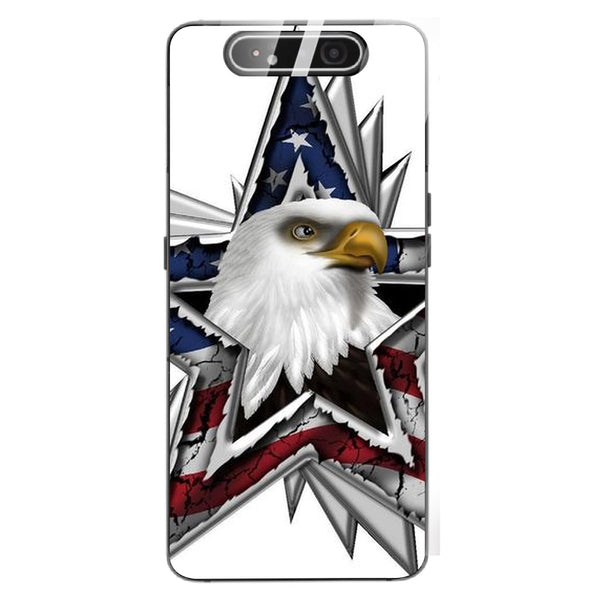 Eagle Tempered Glass Phone Case for Samsung Galaxy A80