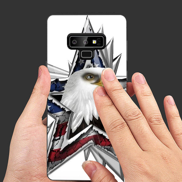 Eagle Tempered Glass Phone Case for Samsung Galaxy Note 9