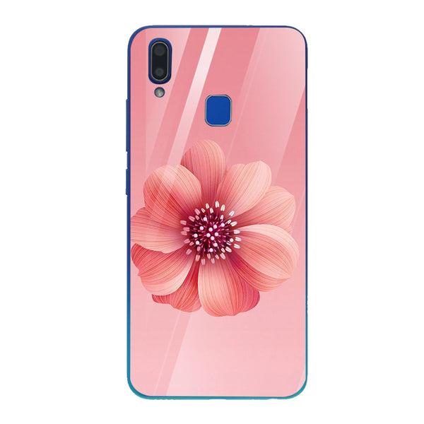 Beautiful Flowers Tempered Glass Phone Case for Vivo Y91