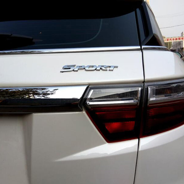 3D ABS Chrome Logo Car Sticker SPORT Emblem Badge Door Decal Auto Accessories for Toyota Highlander BMW HONDA VW KIA Car Styling