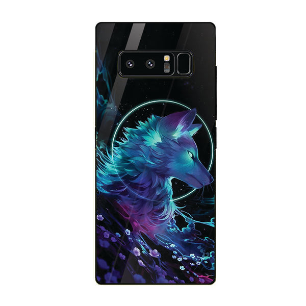 Wolf Eyes Tempered Glass Phone Case for Samsung Galaxy Note 8