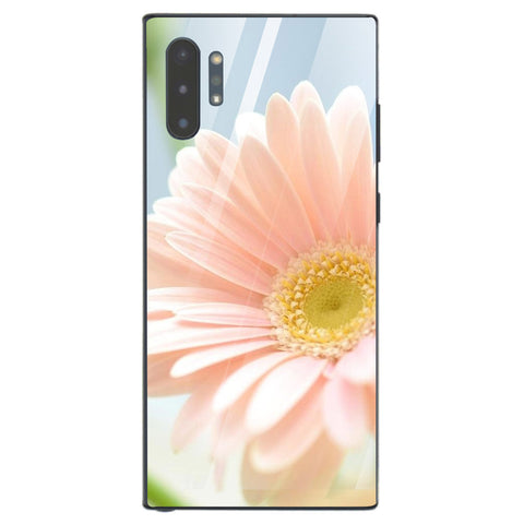 Beautiful Flowers Tempered Glass Phone Case for Samsung Galaxy Note 10 Plus