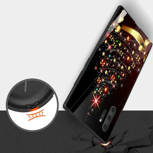 Merry Chrismas Tempered Glass Phone Case for Samsung Galaxy Note 10 Plus