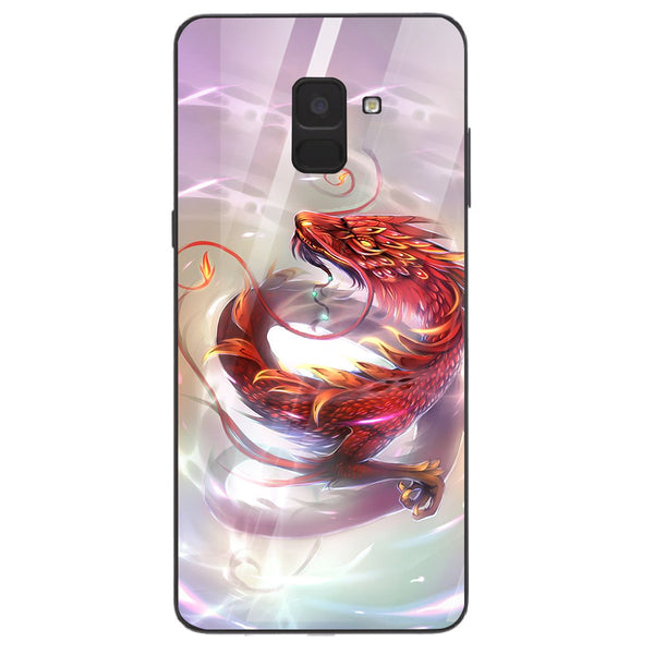 Dragon Tempered Glass Phone Case for Samsung Galaxy A8 Plus