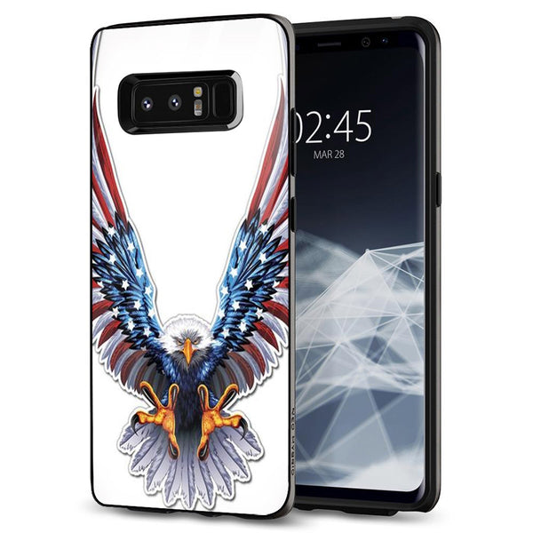 Eagle Tempered Glass Phone Case for Samsung Galaxy Note 8