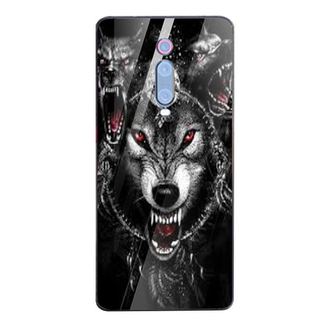 Wolf Eyes Tempered Glass Phone Case for Xiaomi Redmi K20