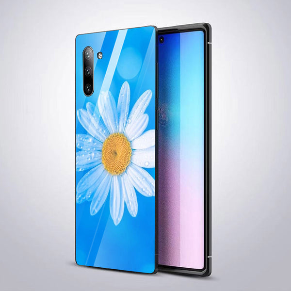 Beautiful Flowers Tempered Glass Phone Case for Samsung Galaxy Note 10