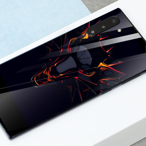 Wolf Eyes Tempered Glass Phone Case for Samsung Galaxy Note 10