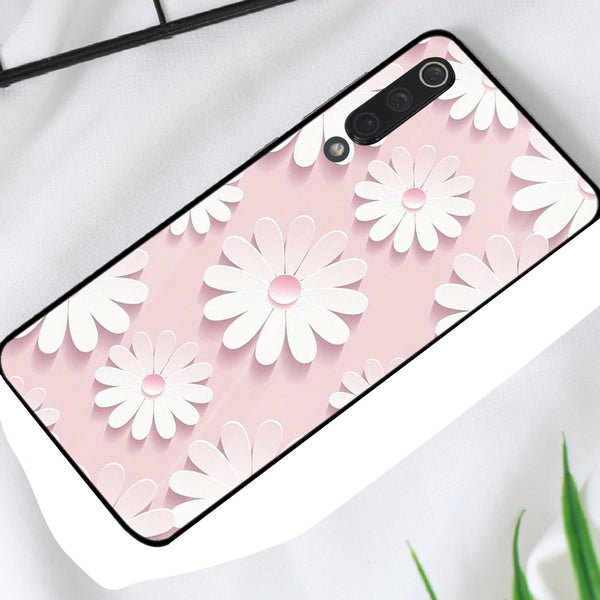 Beautiful Flowers Tempered Glass Phone Case for Xiaomi Mi 9 SE