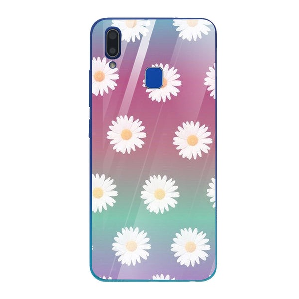 Beautiful Flowers Tempered Glass Phone Case for Vivo Y91