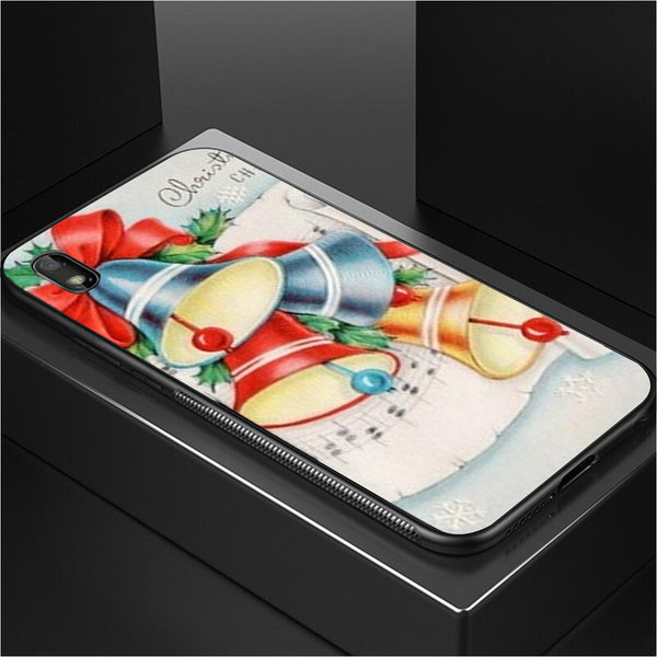 Merry Chrismas Tempered Glass Phone Case for Samsung Galaxy A10