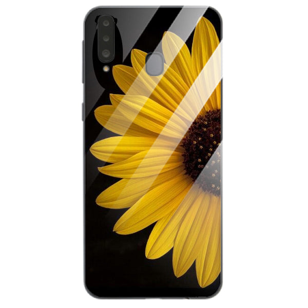 Beautiful Flowers Tempered Glass Phone Case for Samsung