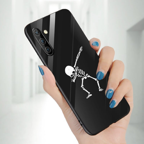 Halloween Skull Tempered Glass Phone Case for Samsung Galaxy Note 10
