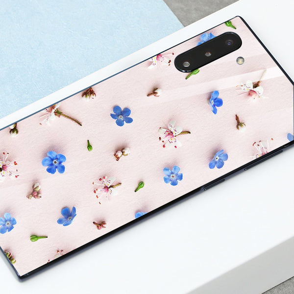 Beautiful Flowers Tempered Glass Phone Case for Samsung Galaxy Note 10