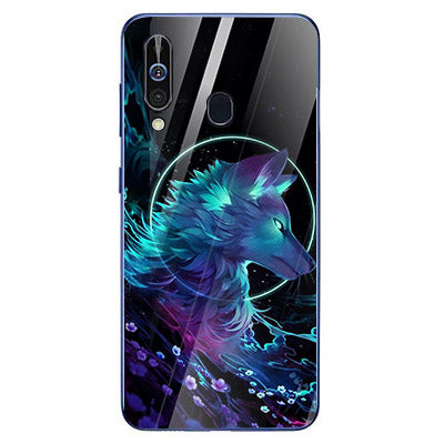 Wolf Eyes Tempered Glass Phone Case for Samsung Galaxy A60