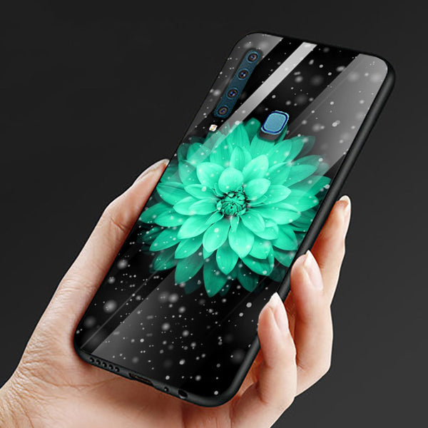 Beautiful Flowers Tempered Glass Phone Case for Samsung Galaxy A9 2018