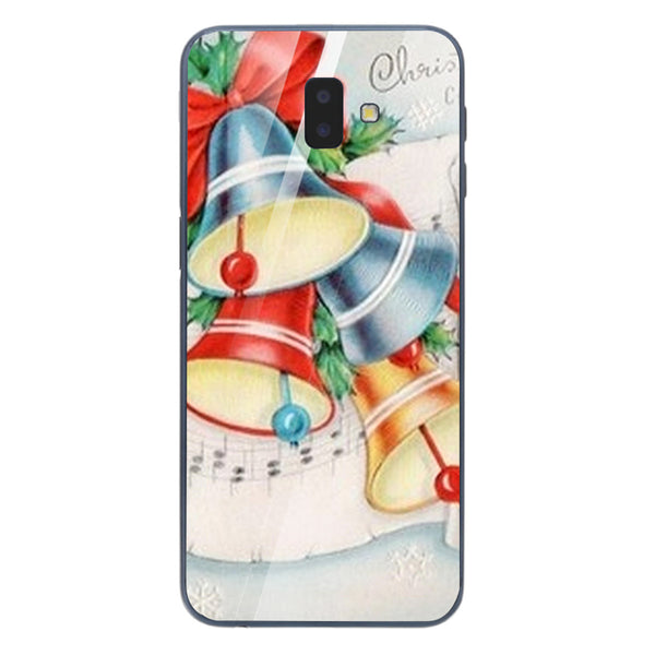 Merry Chrismas Tempered Glass Phone Case for Samsung Galaxy J6 Plus