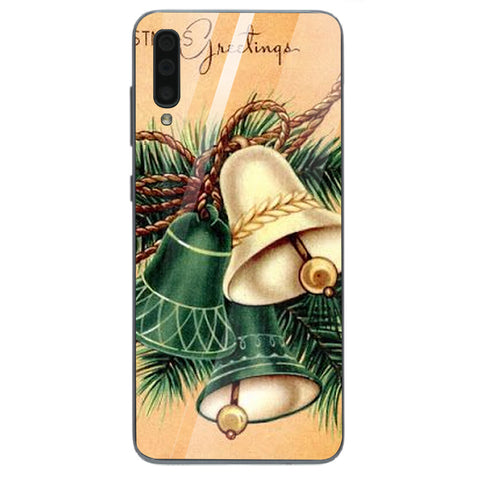 Merry Chrismas Tempered Glass Phone Case for Samsung Galaxy A70