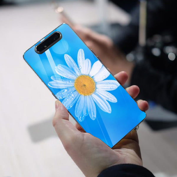 Beautiful Flowers Tempered Glass Phone Case for Samsung Galaxy A80