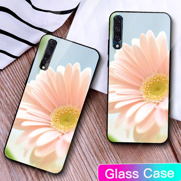 Beautiful Flowers Tempered Glass Phone Case for Samsung Galaxy A50S
