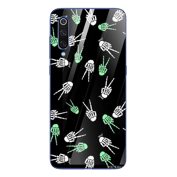 Halloween Skull Tempered Glass Phone Case for Xiaomi Mi 9 SE