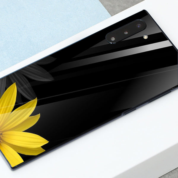 Beautiful Flowers Tempered Glass Phone Case for Samsung Galaxy Note 10