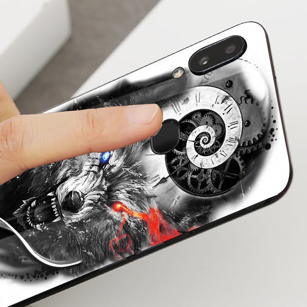 Wolf Eyes Tempered Glass Phone Case for Samsung Galaxy A10S