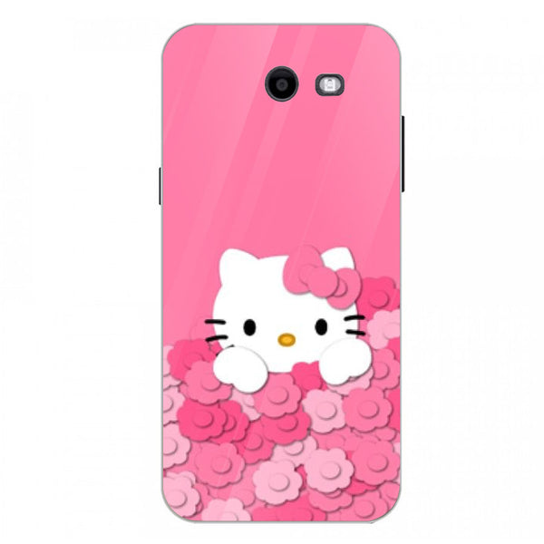 Cute Teddy Bear Tempered Glass Phone Case for Samsung Galaxy J3 Prime