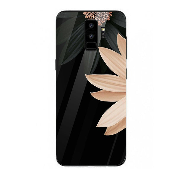 Beautiful Flowers Tempered Glass Phone Case for Samsung Galaxy S9 Plus
