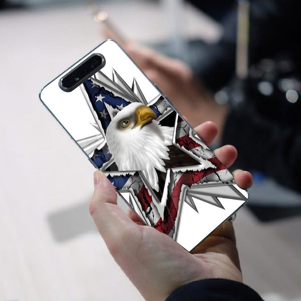 Eagle Tempered Glass Phone Case for Samsung Galaxy A80