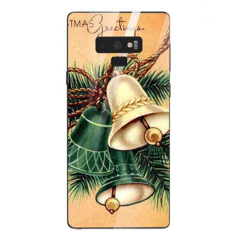 Merry Chrismas Tempered Glass Phone Case for Samsung Galaxy Note 9