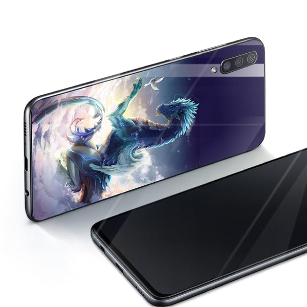 Dragon Tempered Glass Phone Case for Samsung Galaxy A70