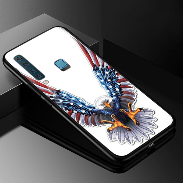 Eagle Tempered Glass Phone Case for Samsung Galaxy A9 2018