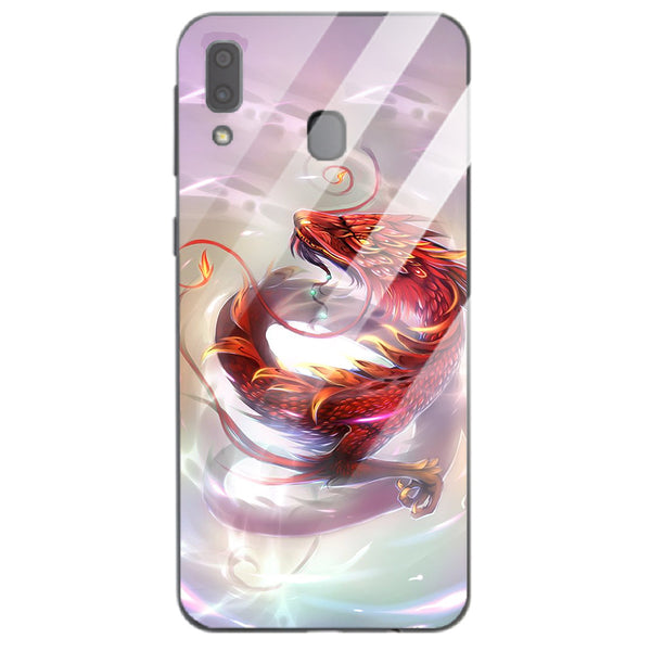 Dragon Tempered Glass Phone Case for Samsung Galaxy A20