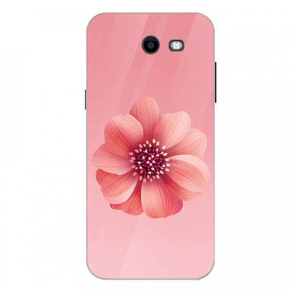 Beautiful Flowers Tempered Glass Phone Case for Samsung Galaxy J3 Prime