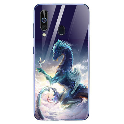 Dragon Tempered Glass Phone Case for Samsung Galaxy A60