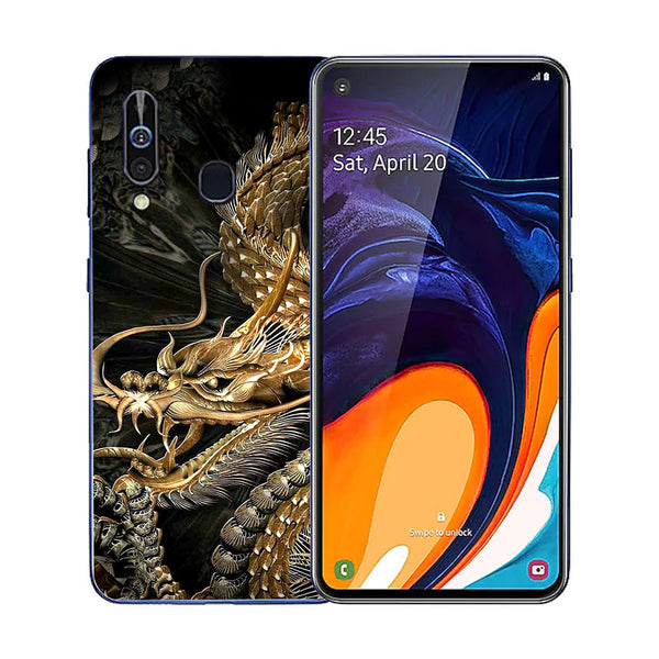 Dragon Tempered Glass Phone Case for Samsung Galaxy A60