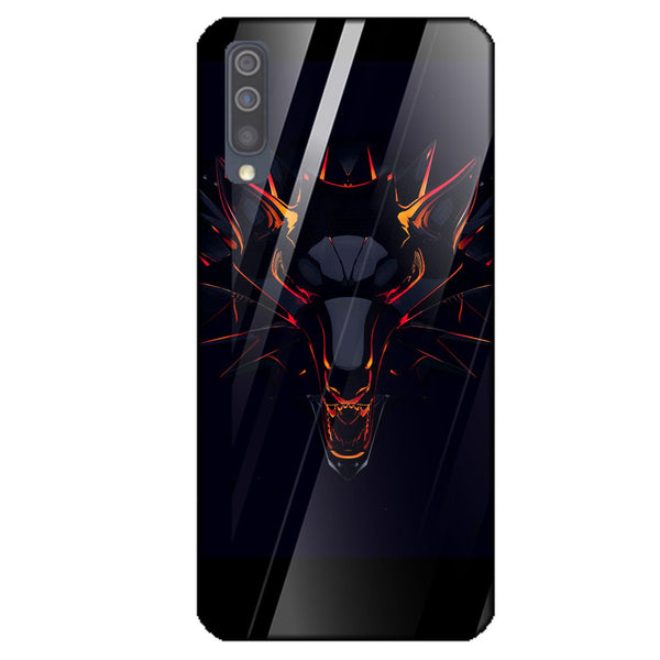 Wolf Eyes Tempered Glass Phone Case for Samsung Galaxy A50