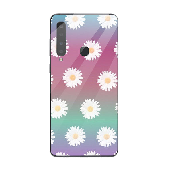 Beautiful Flowers Tempered Glass Phone Case for Samsung Galaxy A9 2018
