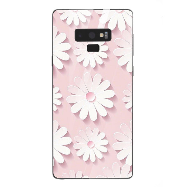 Beautiful Flowers Tempered Glass Phone Case for Samsung Galaxy Note 9