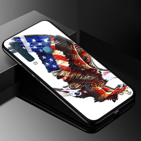 Eagle Tempered Glass Phone Case for Samsung Galaxy A9 2018