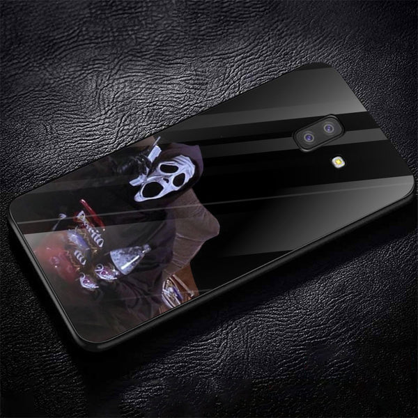 Halloween Skull Tempered Glass Phone Case for Samsung Galaxy J6 Plus