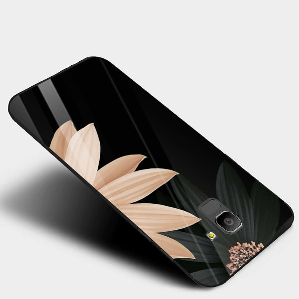 Beautiful Flowers Tempered Glass Phone Case for Samsung Galaxy J6 2018