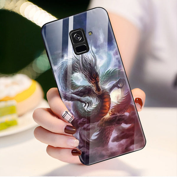 Dragon Tempered Glass Phone Case for Samsung Galaxy A8 Plus