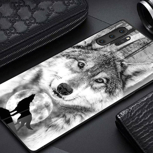 Wolf Eyes Tempered Glass Phone Case for Samsung Galaxy Note 10 Plus